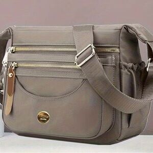 Taupe Crossbody Shoulder Bag - Women